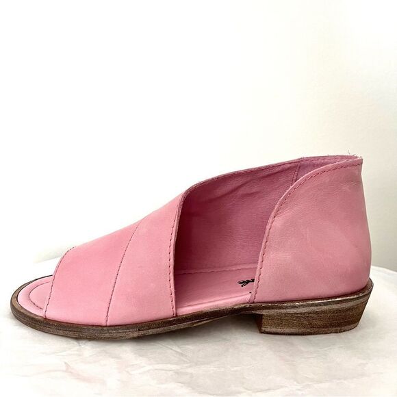 Free People Mount Blanc Pink Leather Sandal in Sz 8.5 (39) New in Box - Picture 8 of 13